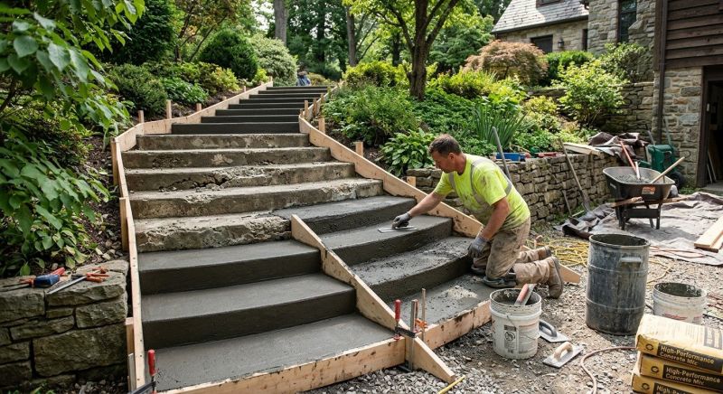 Cement Stairs Installation in Denver, CO